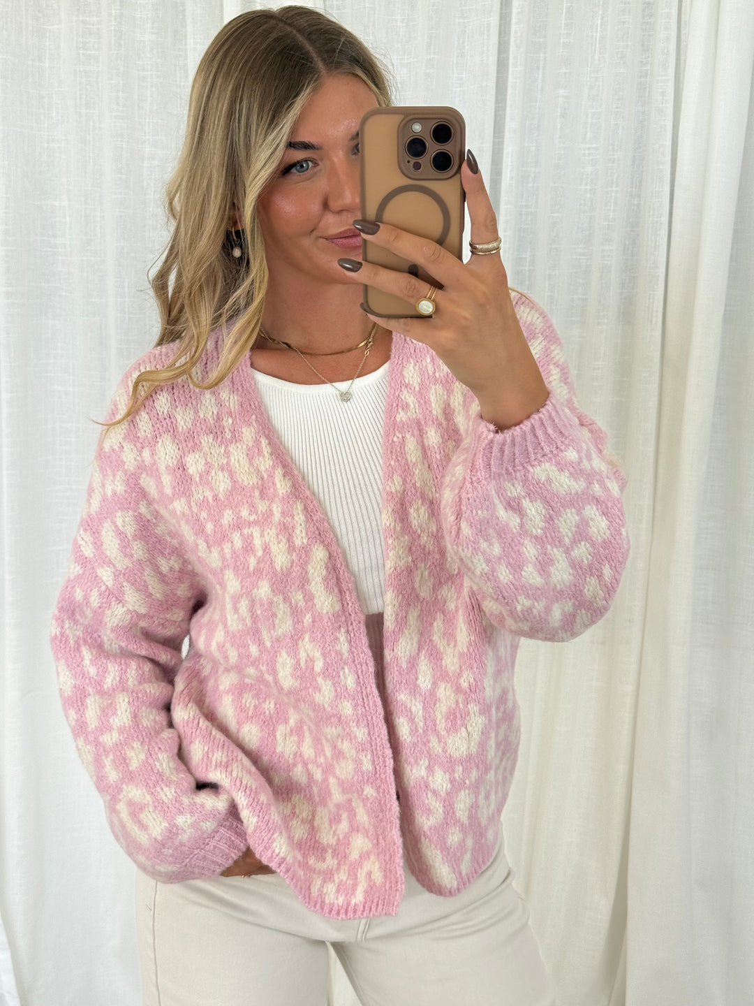 Leo Strickjacke - Rosa