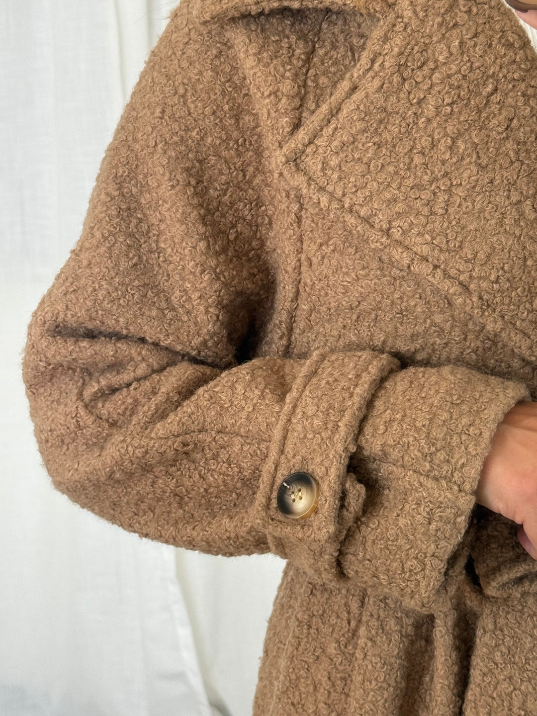 Bouclé Mantel - Toffee