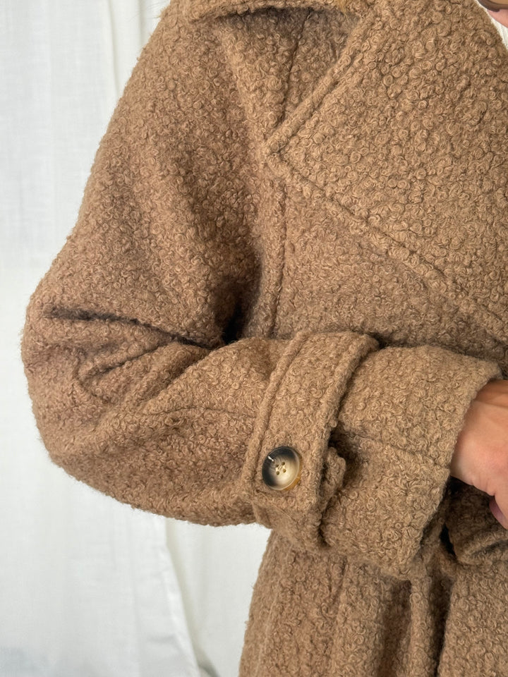 Bouclé Mantel - Toffee
