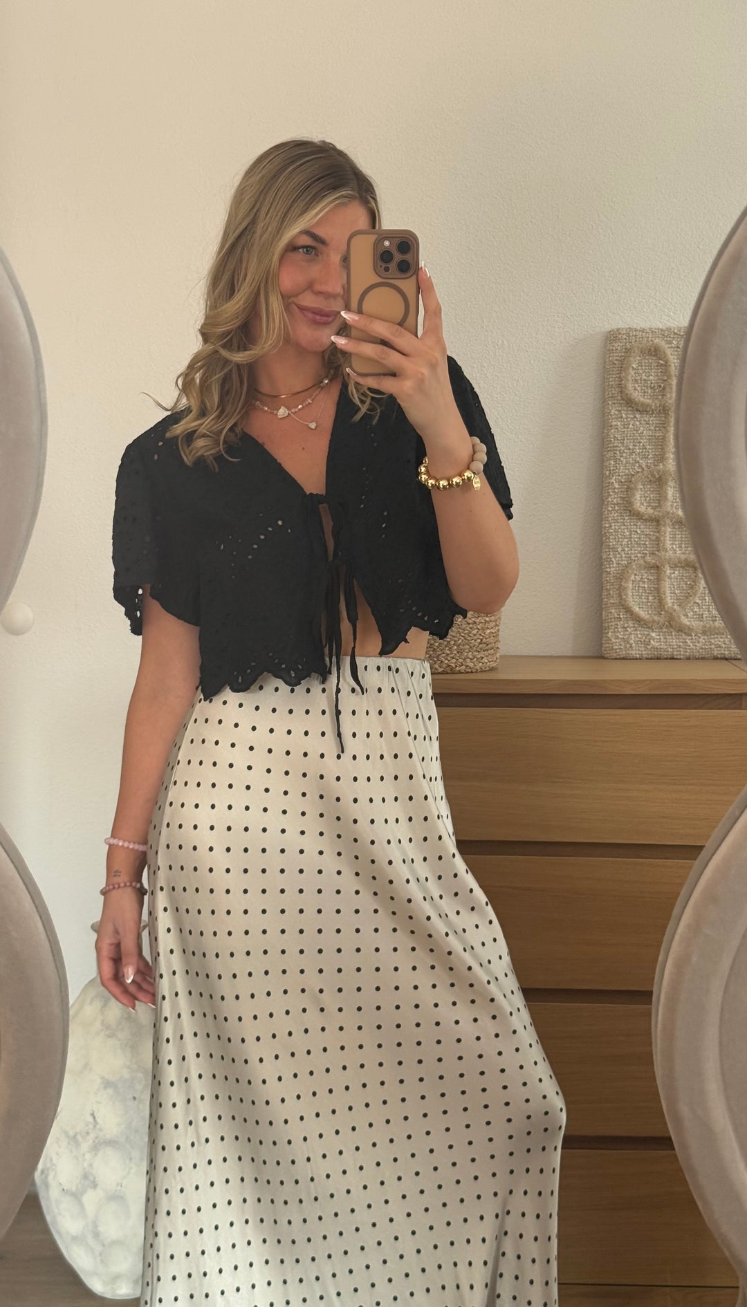 BLUSE - BOHO SCHWARZ