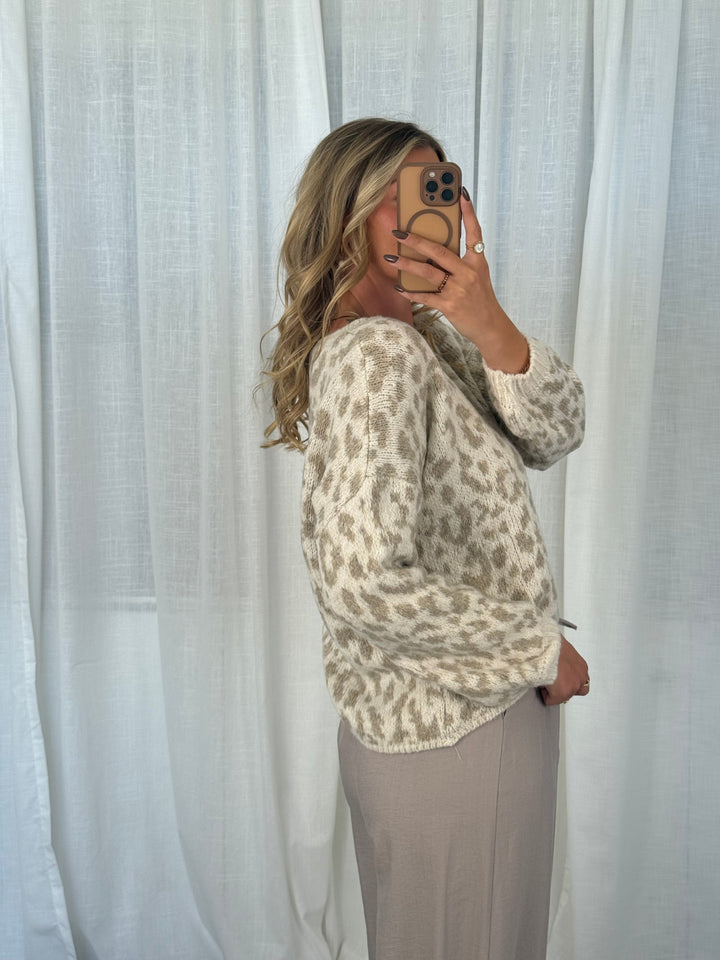 Leo Strick Pullover - Beige
