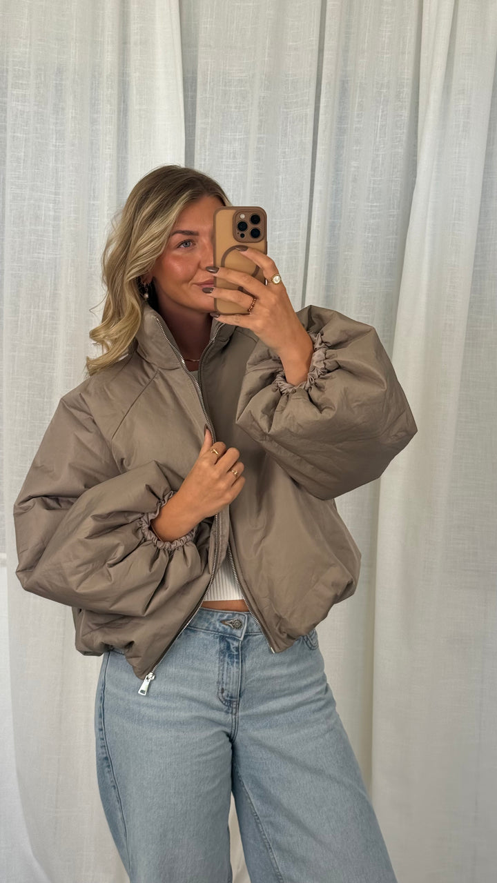 Puffy Jacket - Taupe