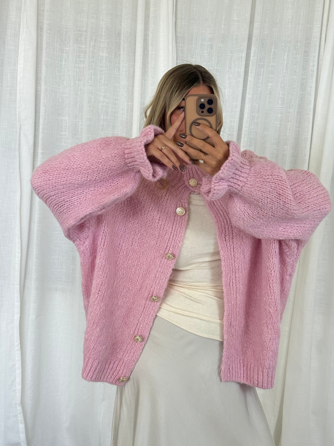 Cardigan Volantlove- Rosa