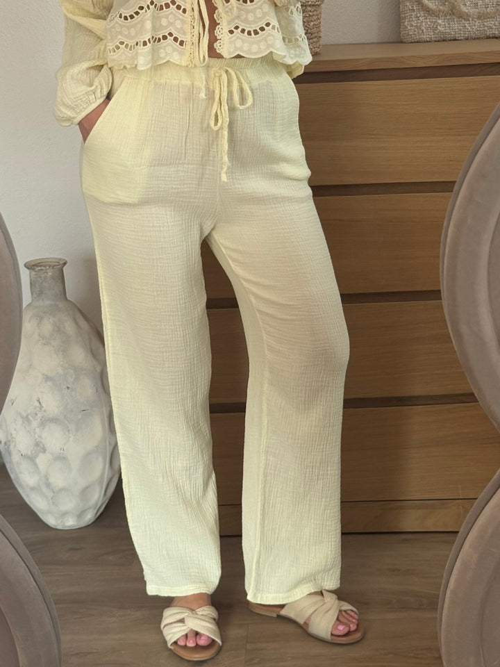 Musselin Hose – Butteryellow