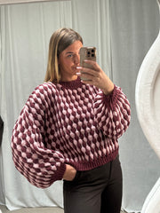 Pullover Bubble - Burgundy