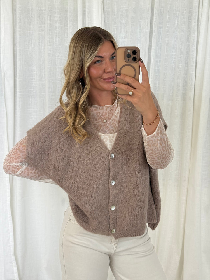 Pullunder Wolke - Taupe