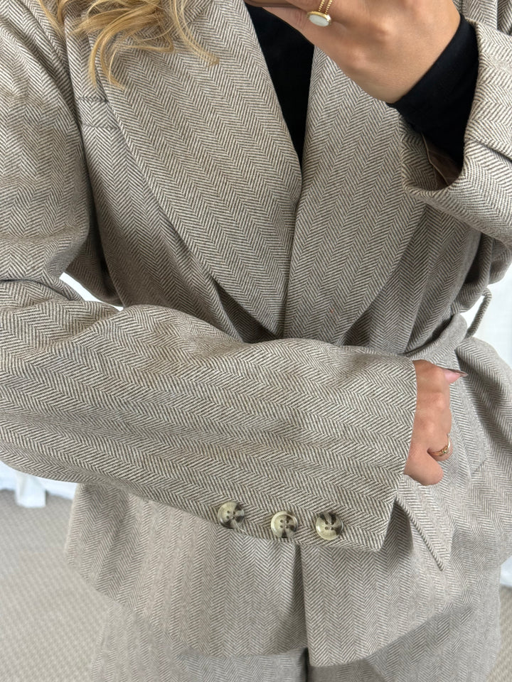 Blazer Jacke Classic - Taupe