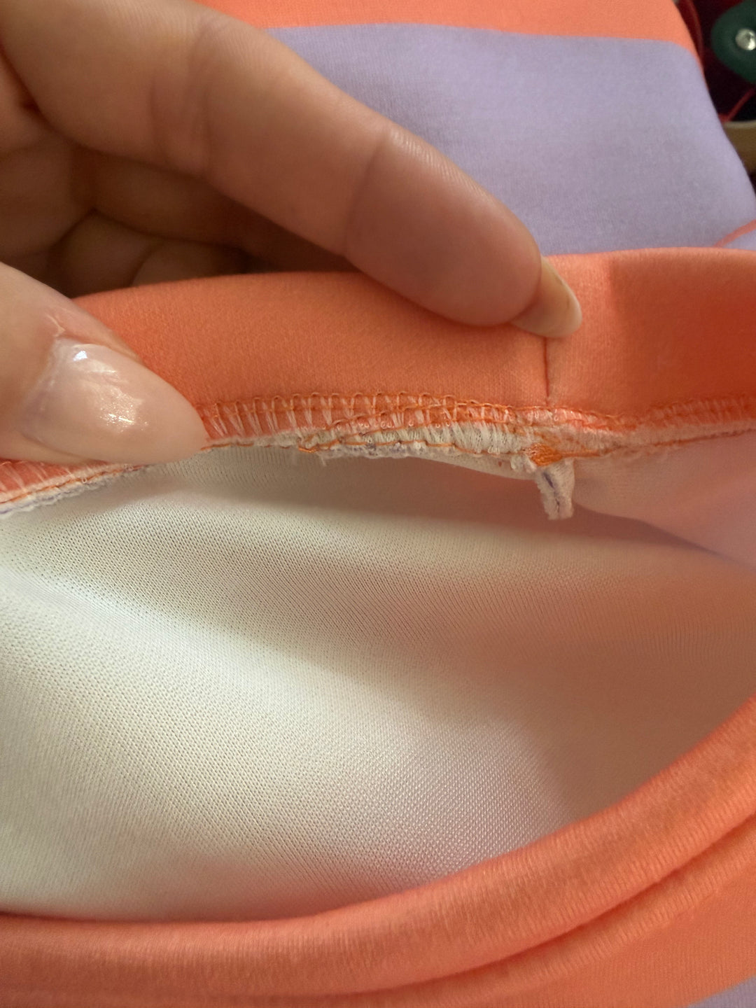 SET STREIFCHEN - ORANGE/LILA