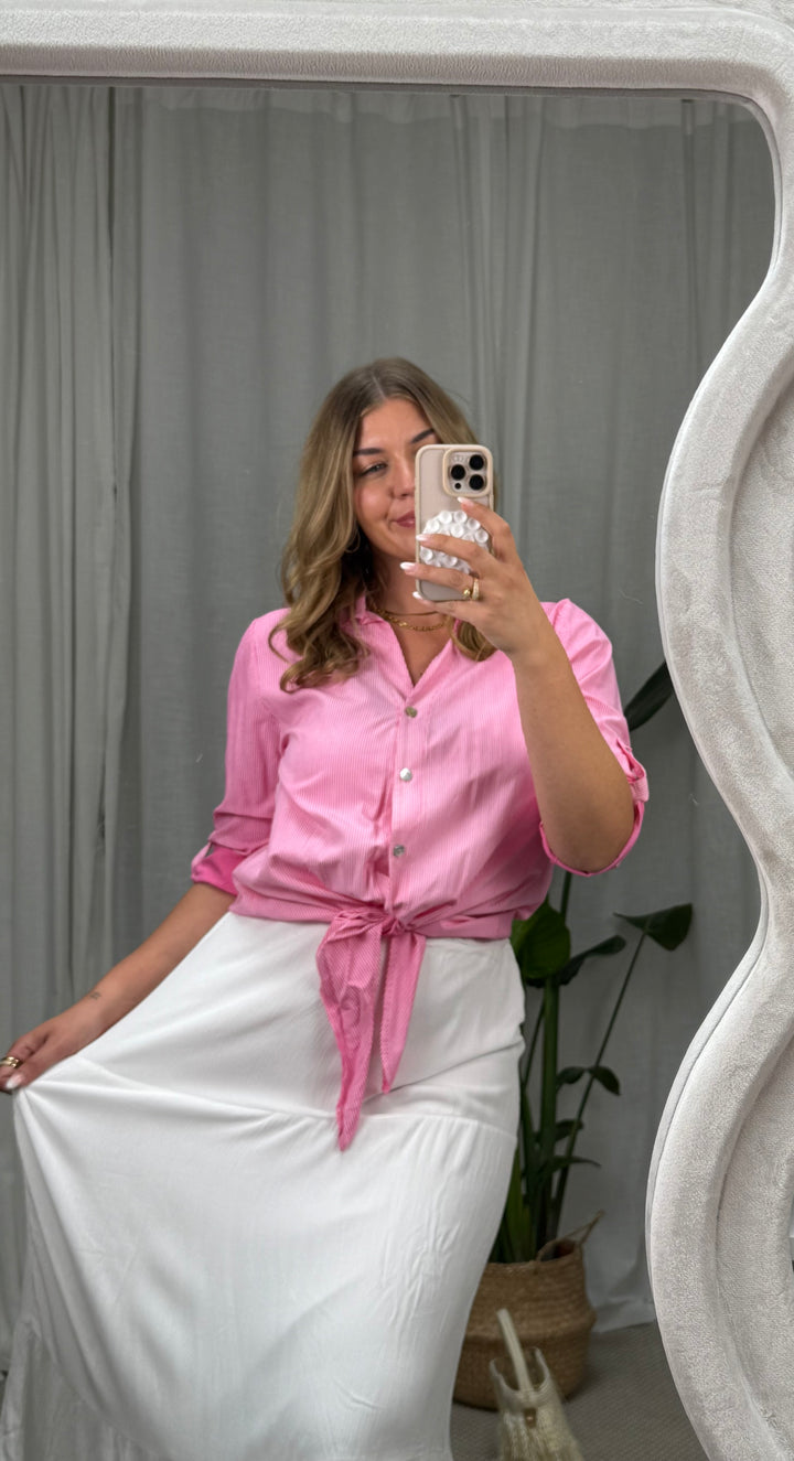 Streifenbluse Nola - Pink