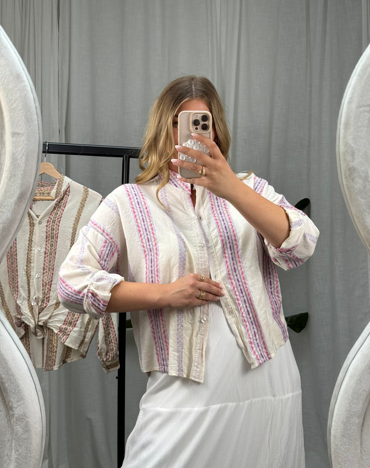 Boho Bluse Bea - Lila