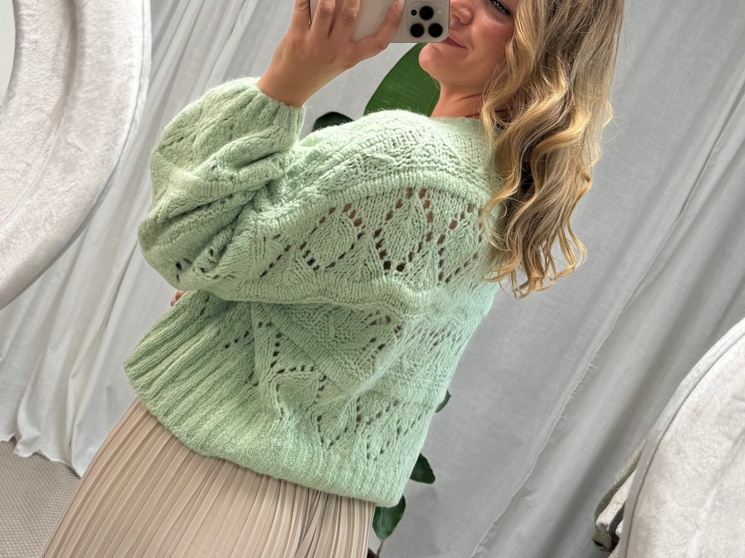 Cardigan Starfish - Ice Pistachio