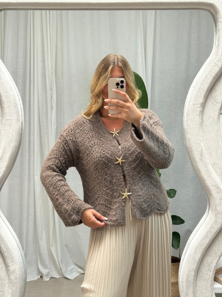 Cardigan Sea Breeze - Toffee
