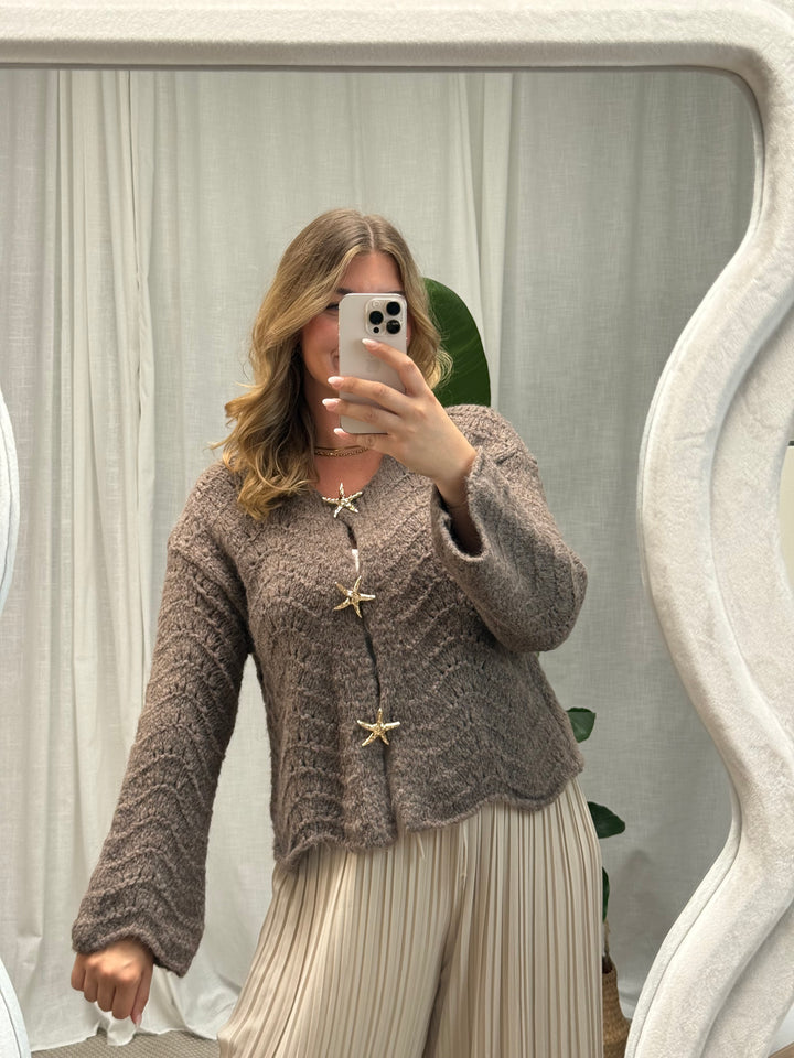 Cardigan Sea Breeze - Toffee