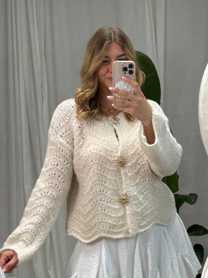 Cardigan Sunny Glam - Creme