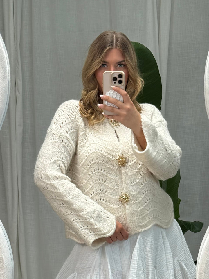 Cardigan Sunny Glam - Creme