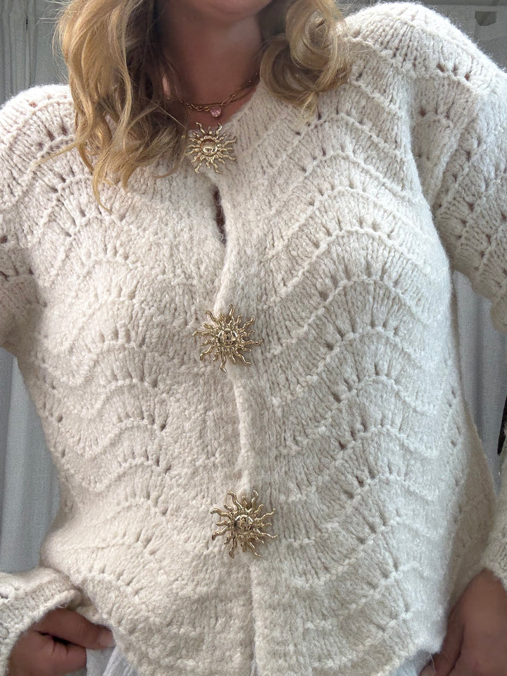 Cardigan Sunny Glam - Creme