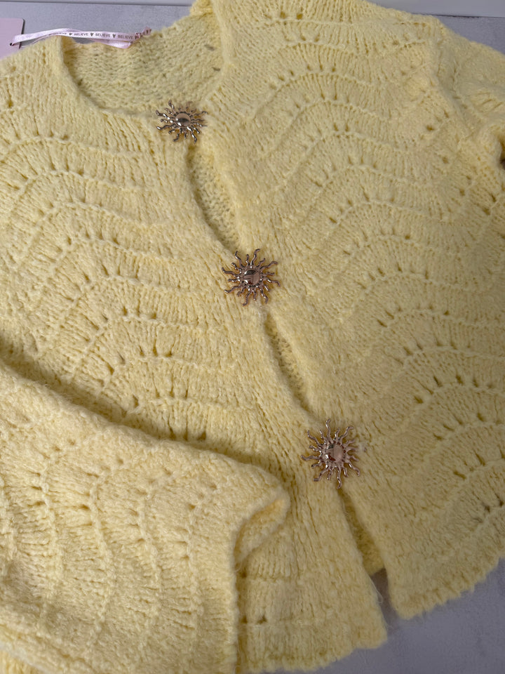 Cardigan Sunny Glam - Butter Yellow