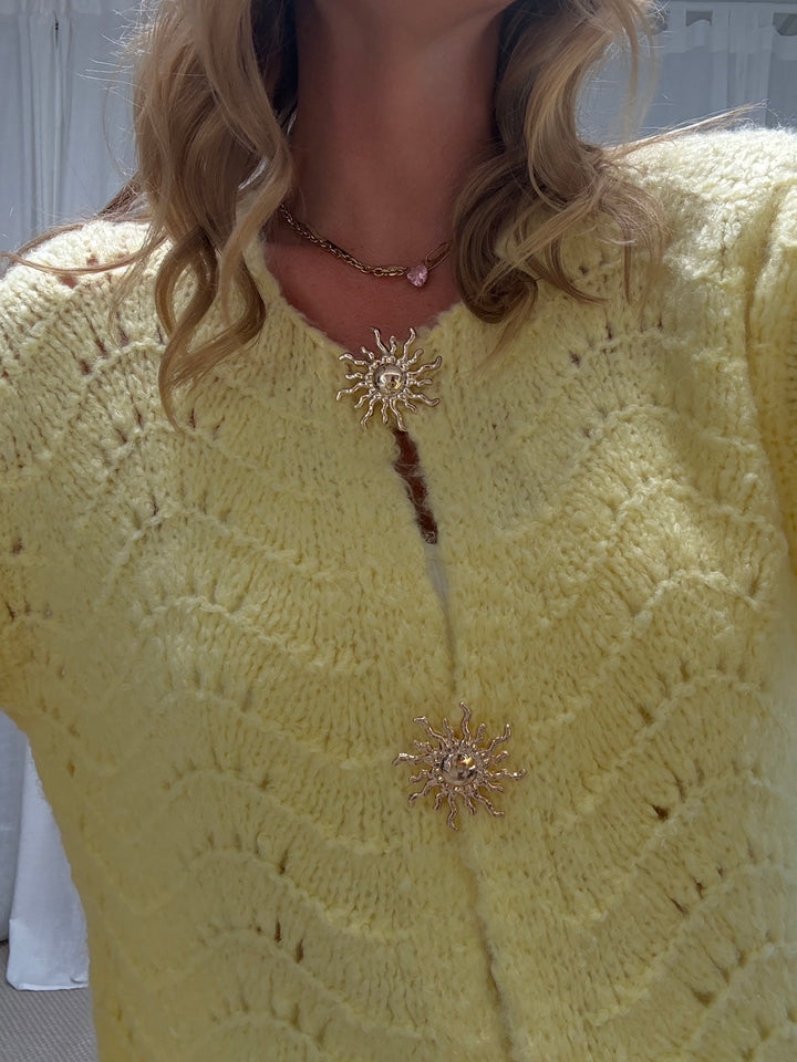 Cardigan Sunny Glam - Butter Yellow