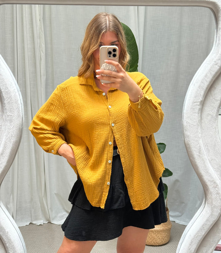 Musselin Bluse Bali - Kurz Bernstein