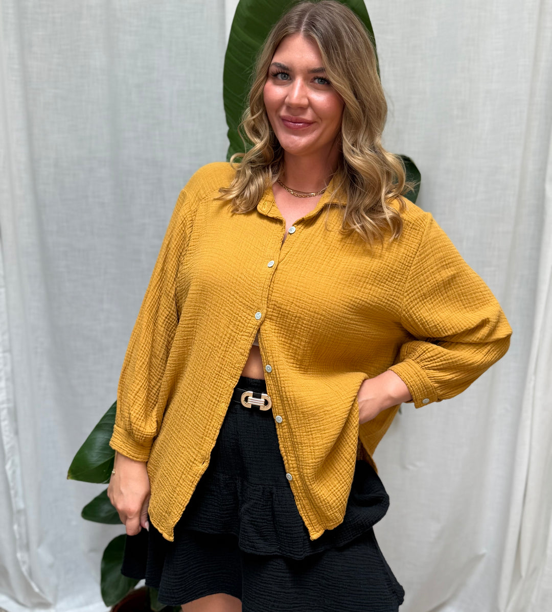 Musselin Bluse Bali - Kurz Bernstein