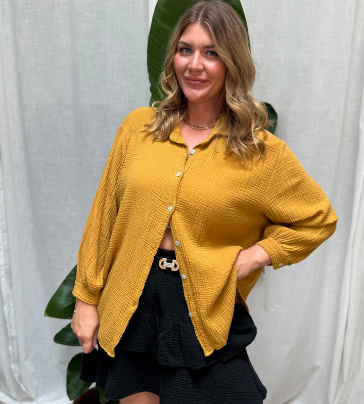 Musselin Bluse Bali - Kurz Bernstein