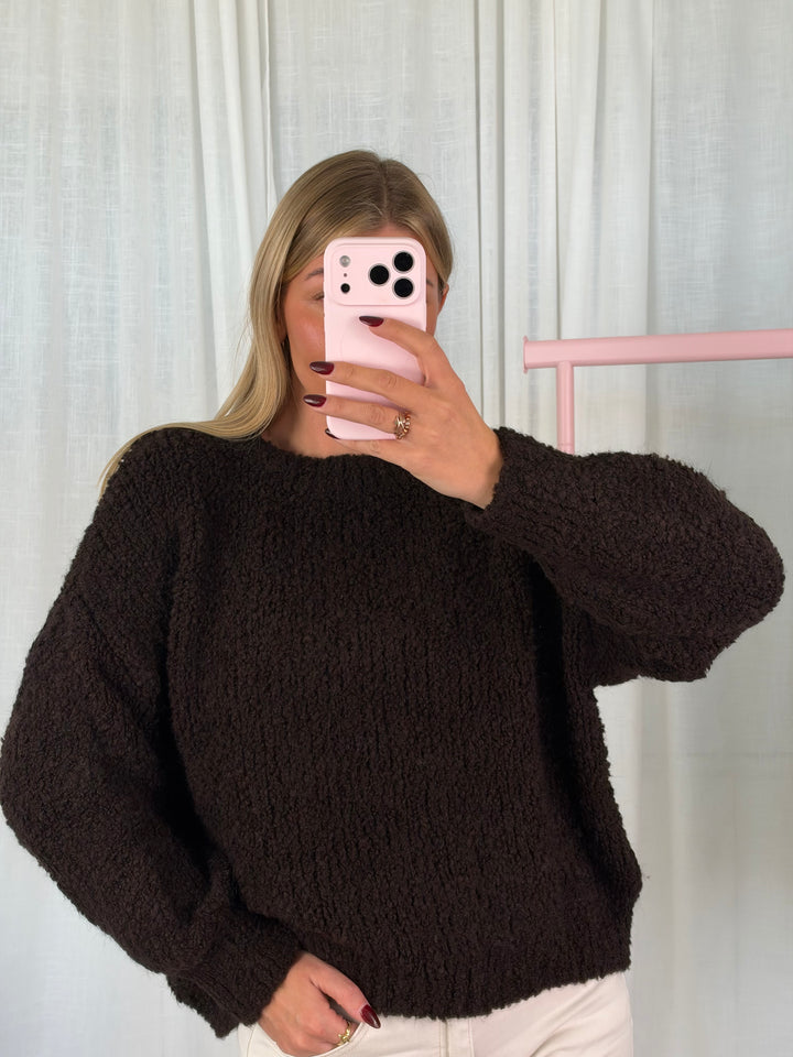 Pullover Bouclé - Espresso