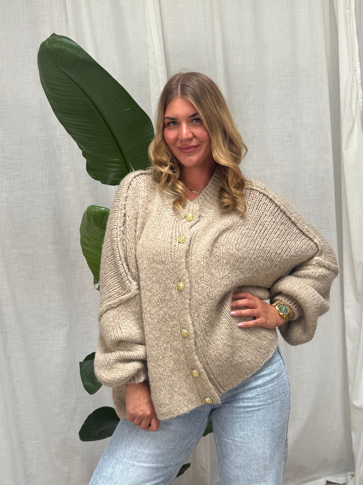 Strickcardigan Dalia - Oversize Toffee