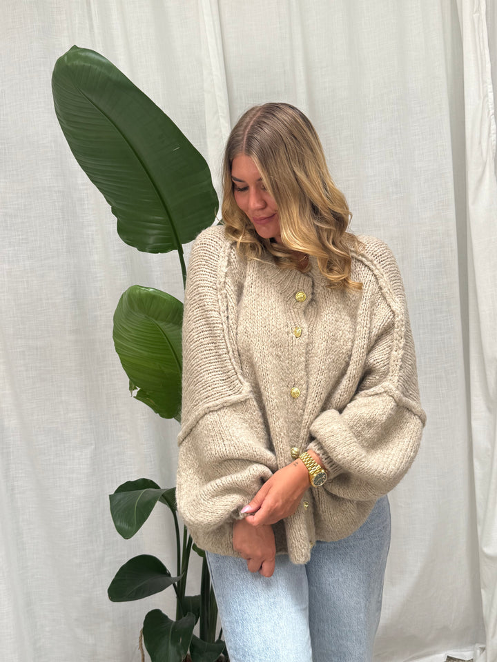 Strickcardigan Dalia - Oversize Toffee