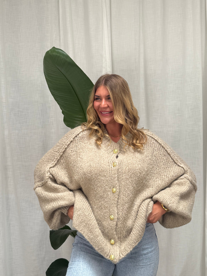 Strickcardigan Dalia - Oversize Toffee