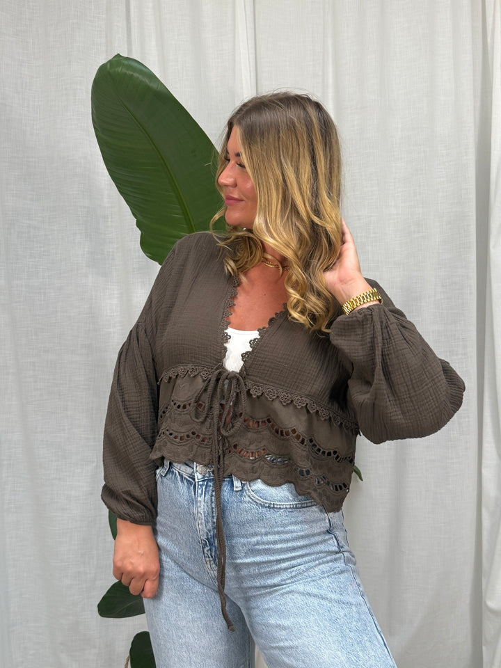 Musselin Bluse Boho – Hot Chocolate