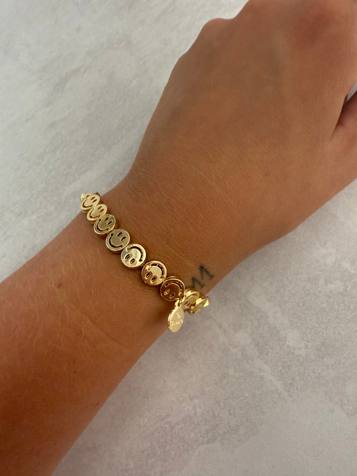 Armband Smiley - Goldglow