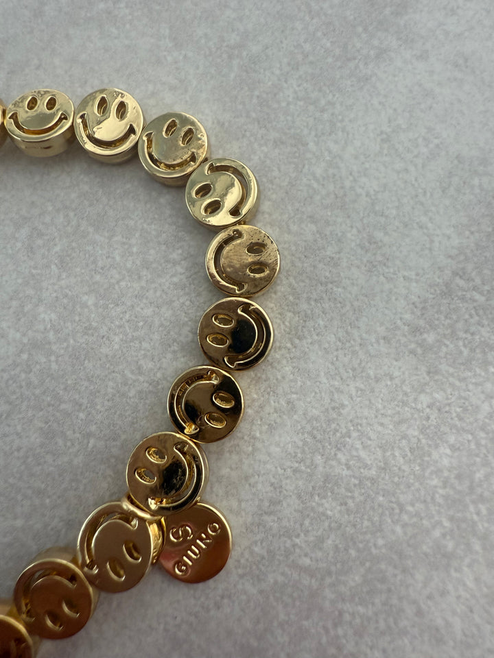 Armband Smiley - Goldglow