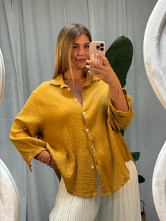Musselin Bluse - Kurz Bernstein