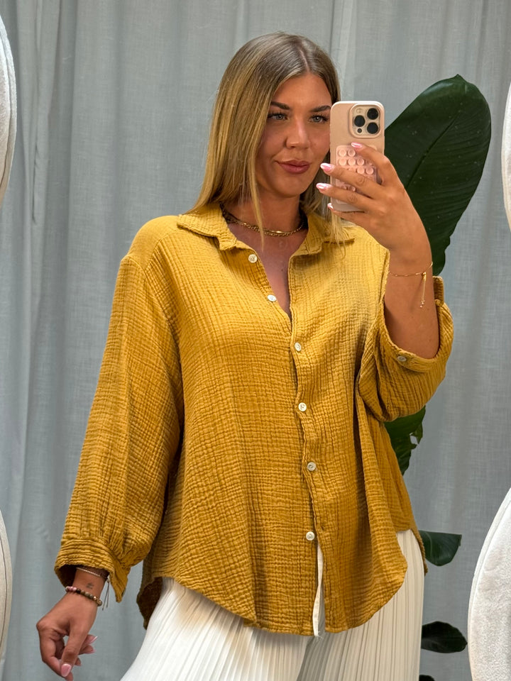Musselin Bluse Bali - Kurz Bernstein