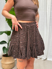 Musselin Skort Aria - Dark Leo