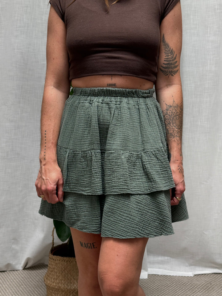 Musselin Rock Nella - Khaki