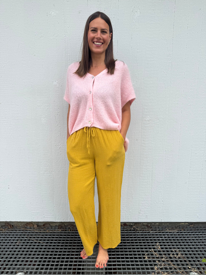 Musselin Hose Eleni – Bernstein