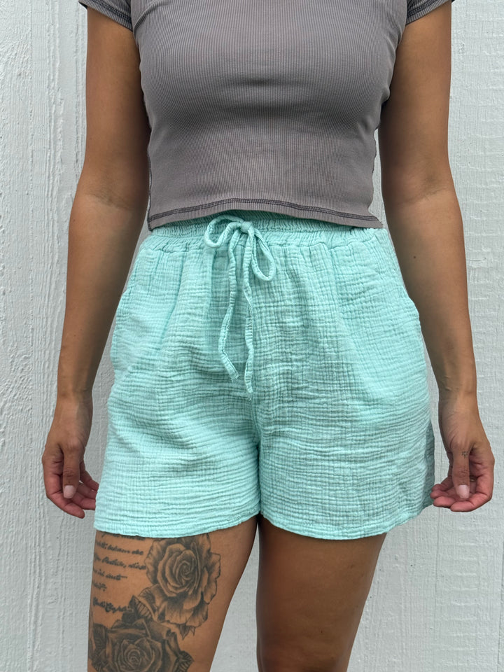 Musselin Shorts - Mint