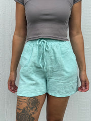 Musselin Shorts - Mint