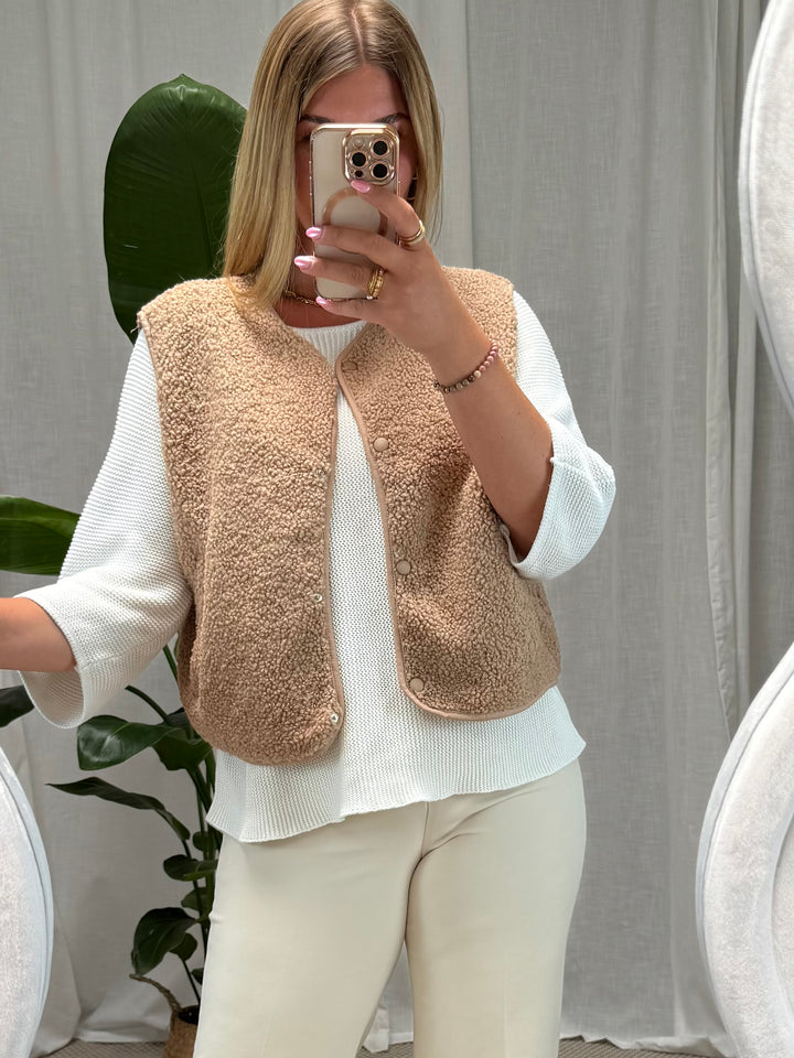 Teddyweste Niva – Toffee