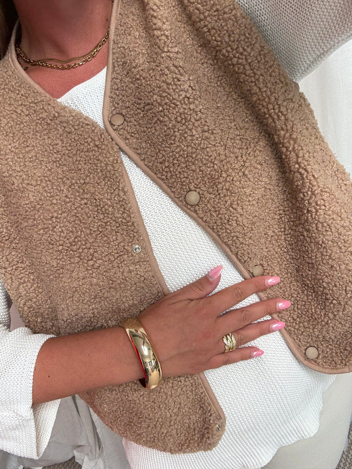 Teddyweste Niva – Toffee