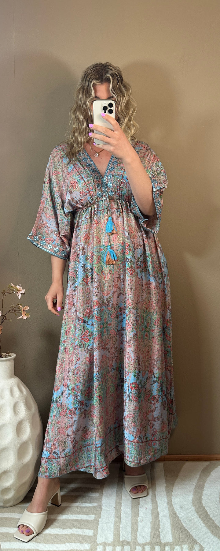 Maxi Kleid Ibiza - Blau