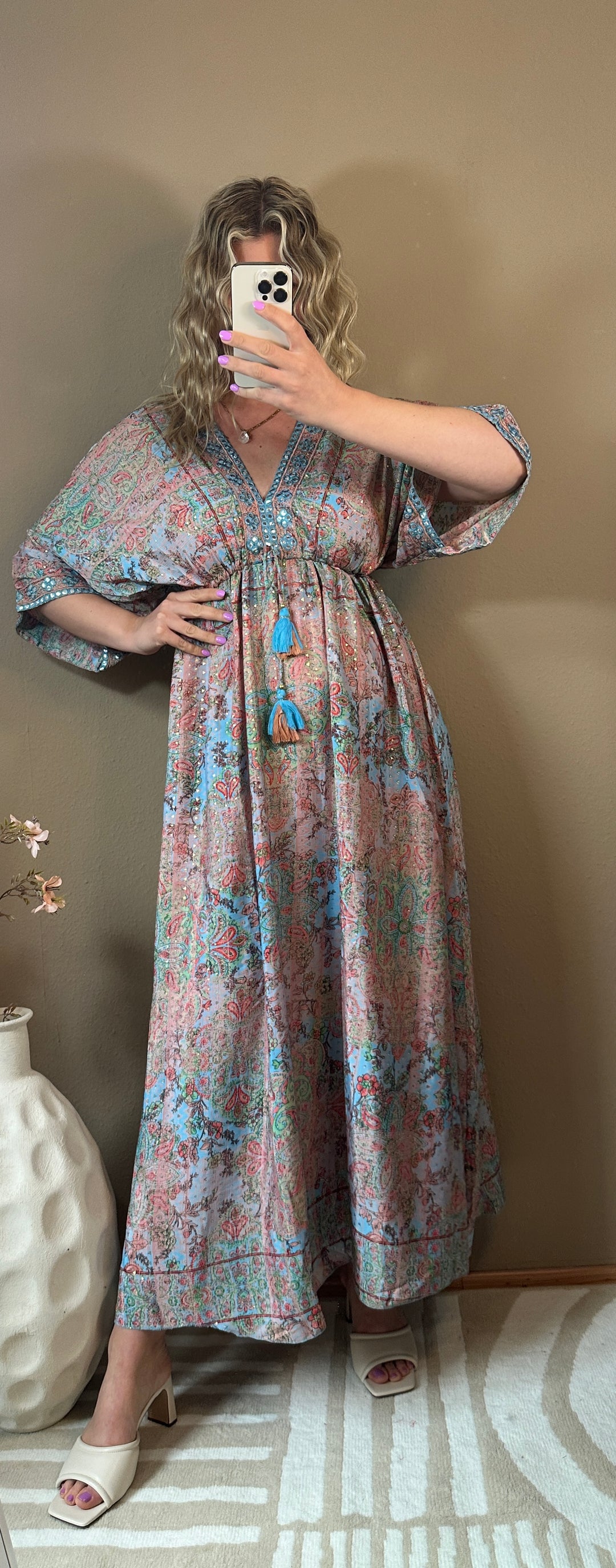 Maxi Kleid Ibiza - Blau