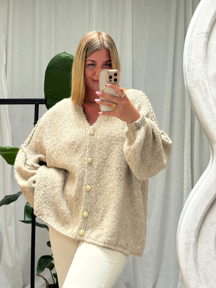 Cardigan Kira - in Beige