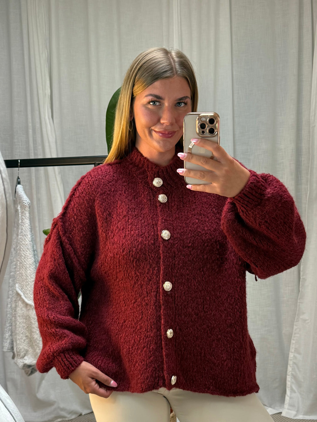 Strickcardigan Mala - Burgundy