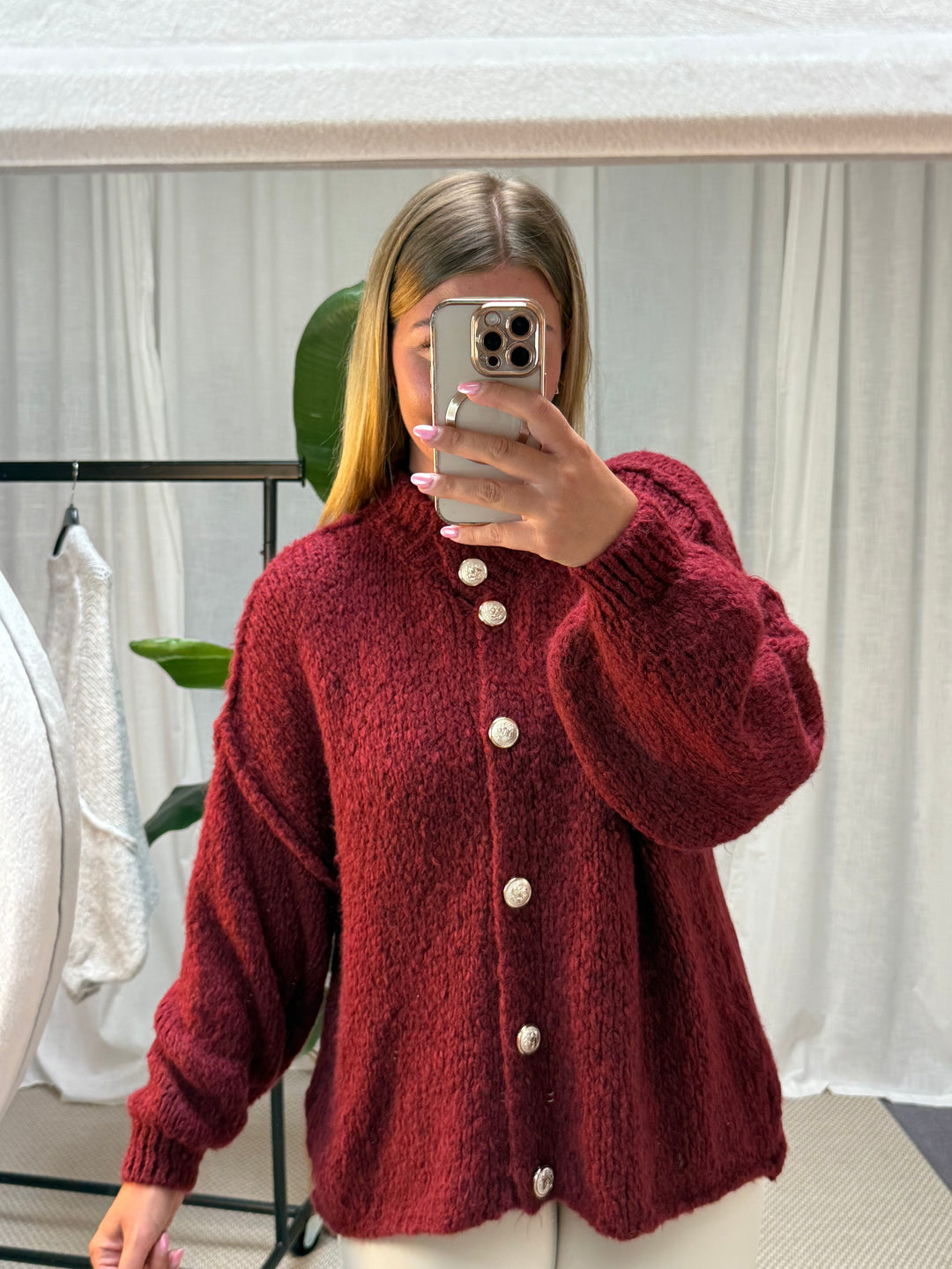 Strickcardigan Mala - Burgundy