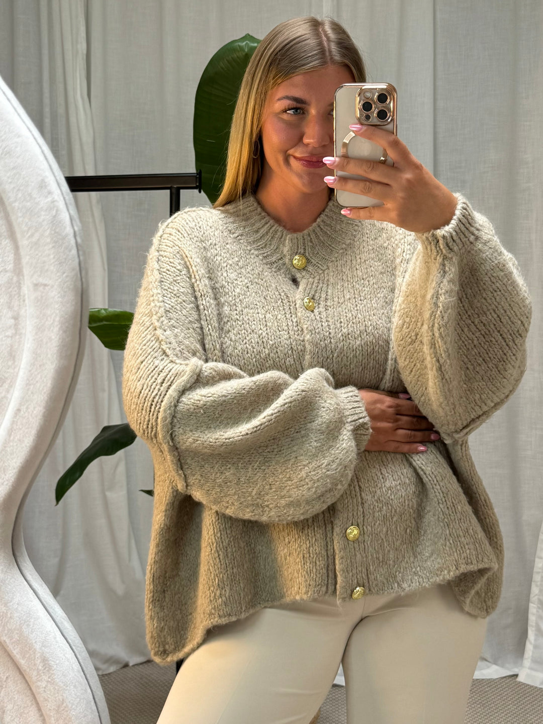Strickcardigan Mala - Beige