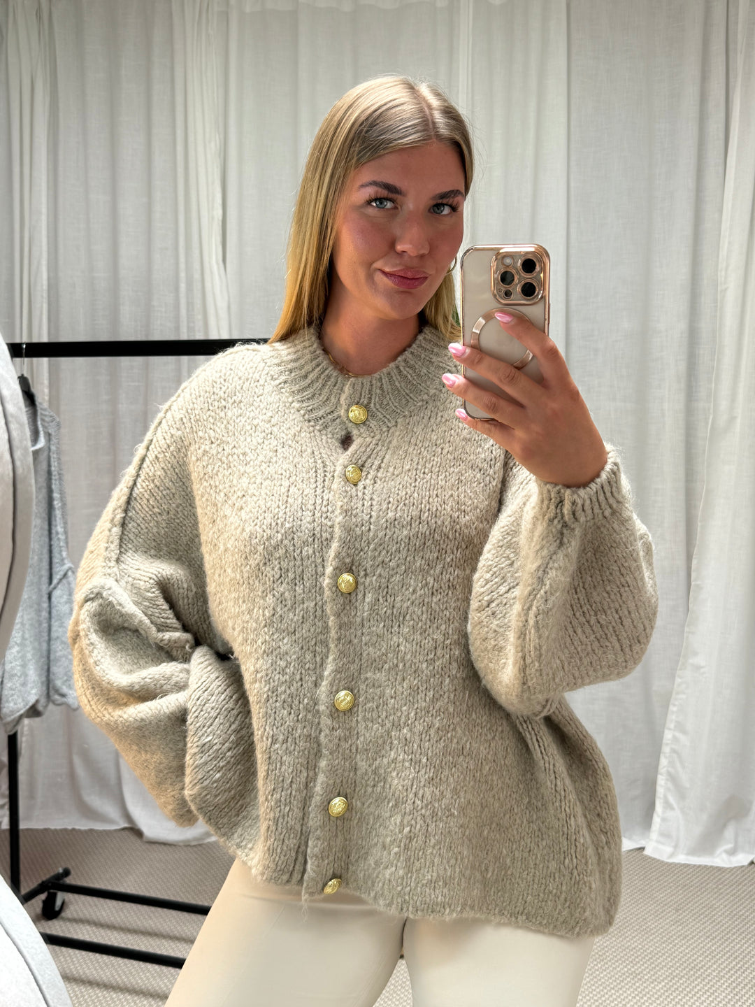 Strickcardigan Mala - Beige