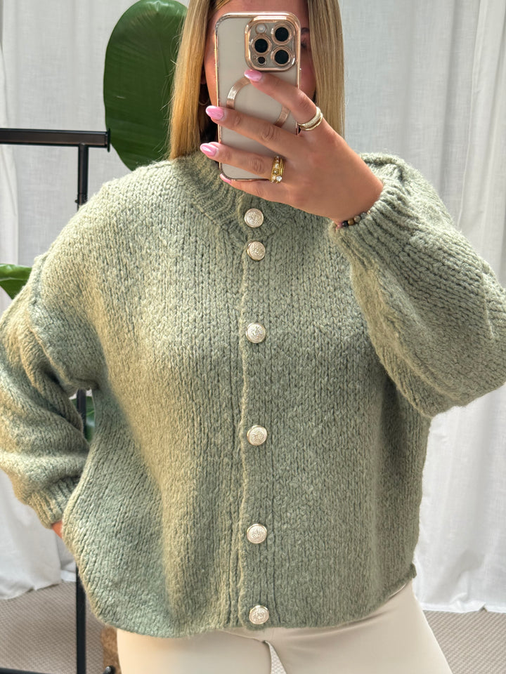 Strickcardigan Mala - Khaki