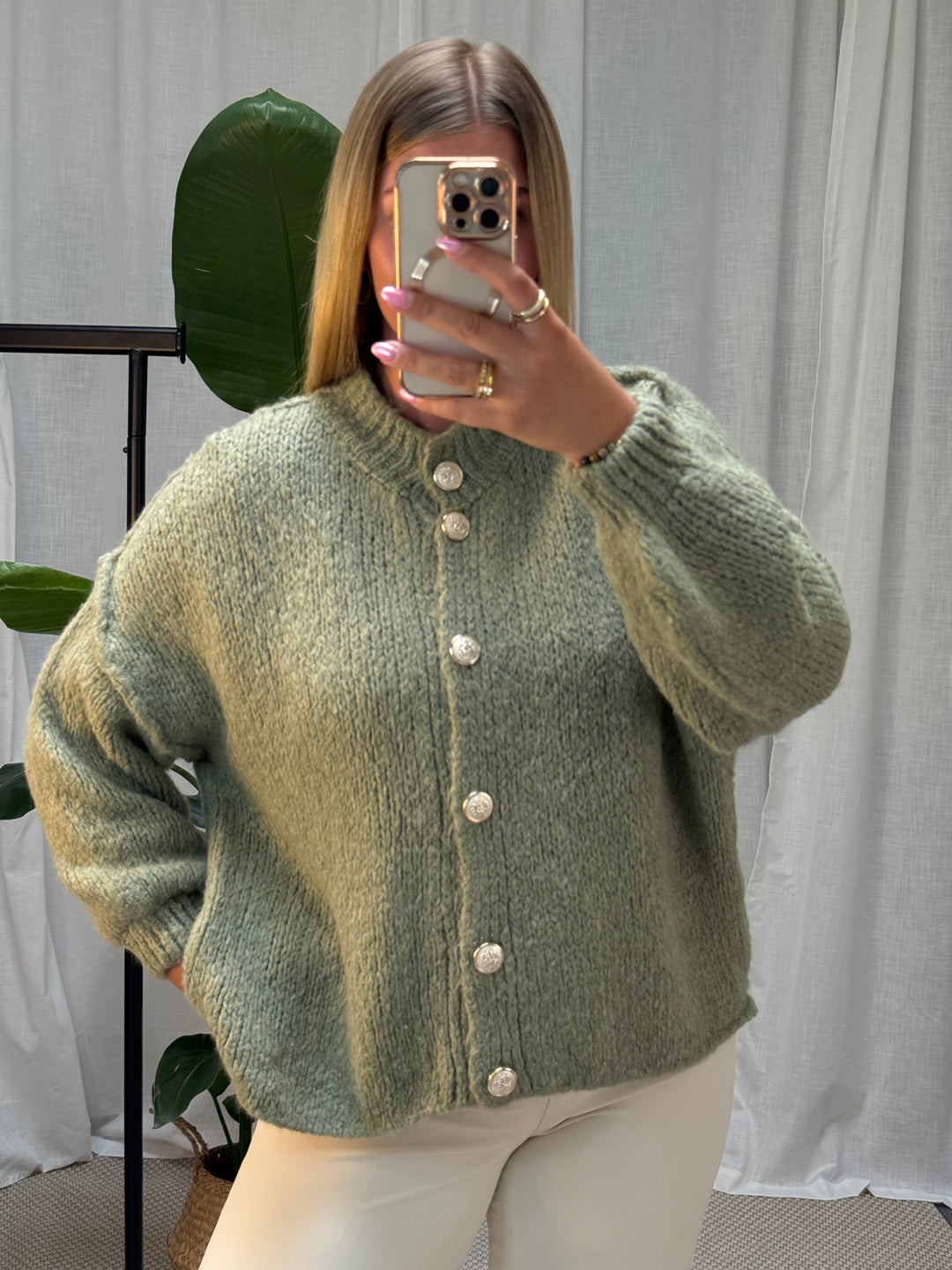 Strickcardigan Mala - Khaki